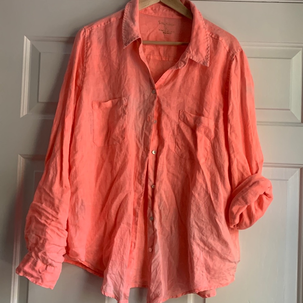 Lilly Pulitzer Liner Button down XL